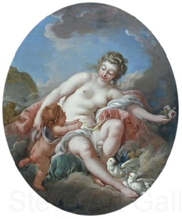 Francois Boucher Venus Restraining Cupid France oil painting art